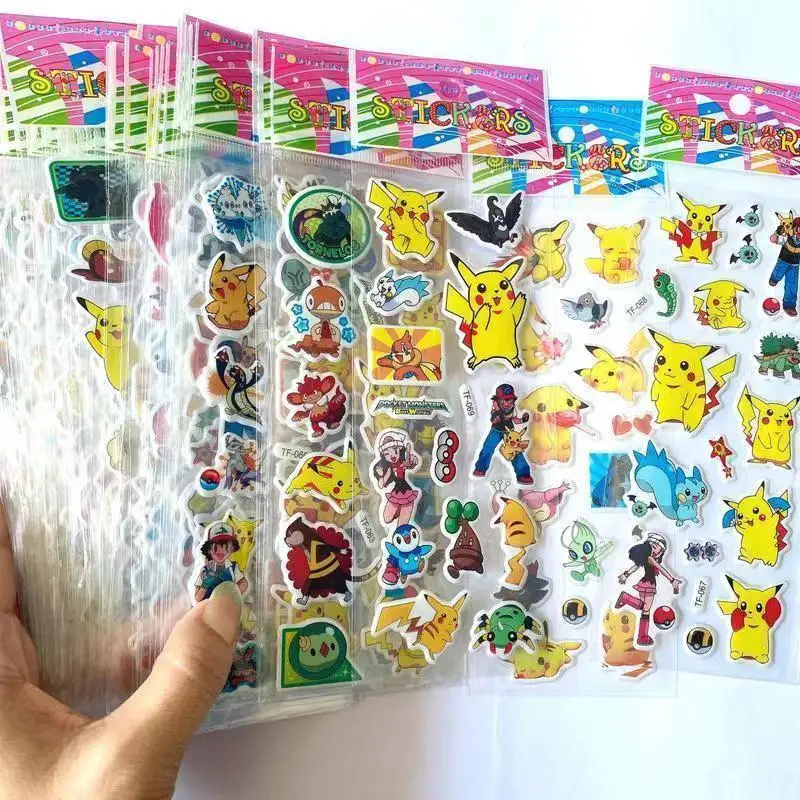 

Японские Мультяшные Высококачественные наклейки Pikachu, подарки для детей