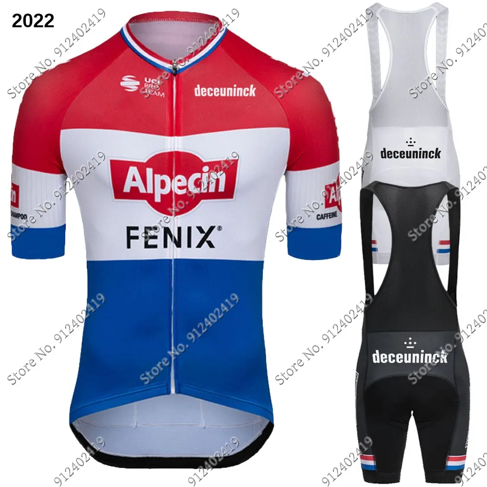 

Нидерланды 2022 Alpecin Fenix Велоспорт Джерси комплект летняя одежда дорожный велосипед рубашки велосипед нагрудники шорты MTB Одежда Maillot Ciclismo
