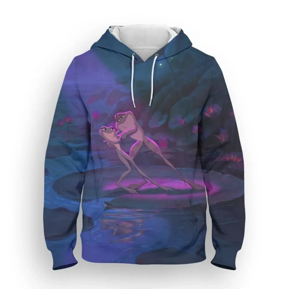 

Disney Hoodies The Princess And The Frog Cartoon Anime 3D Print Men Women Oversized Sweatshirts Hoodie Kids Pullovers Tracksuits