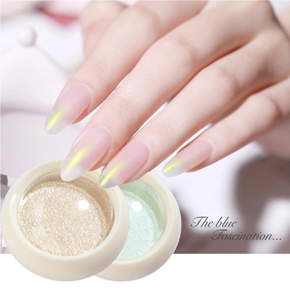 

Sparkling Nail Glitter Powder Aurora Blue Pink Purple Chrome Mirror Nail Pigment Shiny Summer Decoration Solid Dust GLG01-06-1