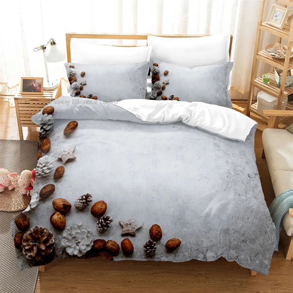 

3PCS Succulent Plants Bedding Sets Home Bedclothes Super King Cover Pillowcase Comforter Textiles Bedding Set