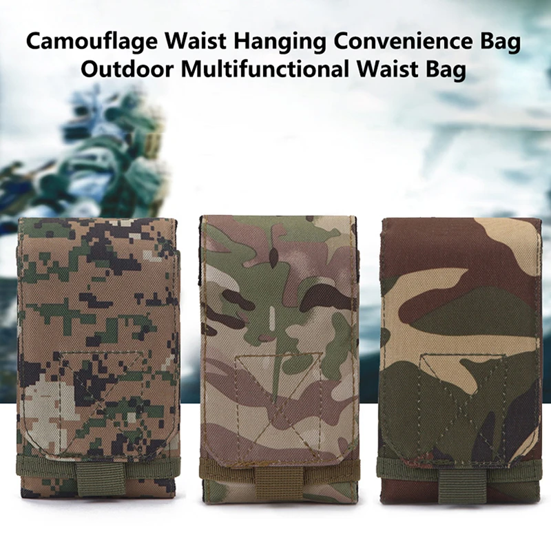 

1PC Multifunctional Outdoor Camouflage Bag Tactical Army Phone Holder Accessories Handy Pouch EDC Sport Waist Belt Case