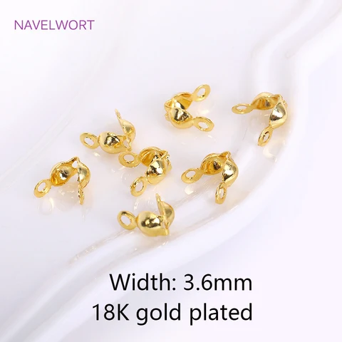 Заключения ювелирных изделий NAVELWORT 18К позолоченные латунные