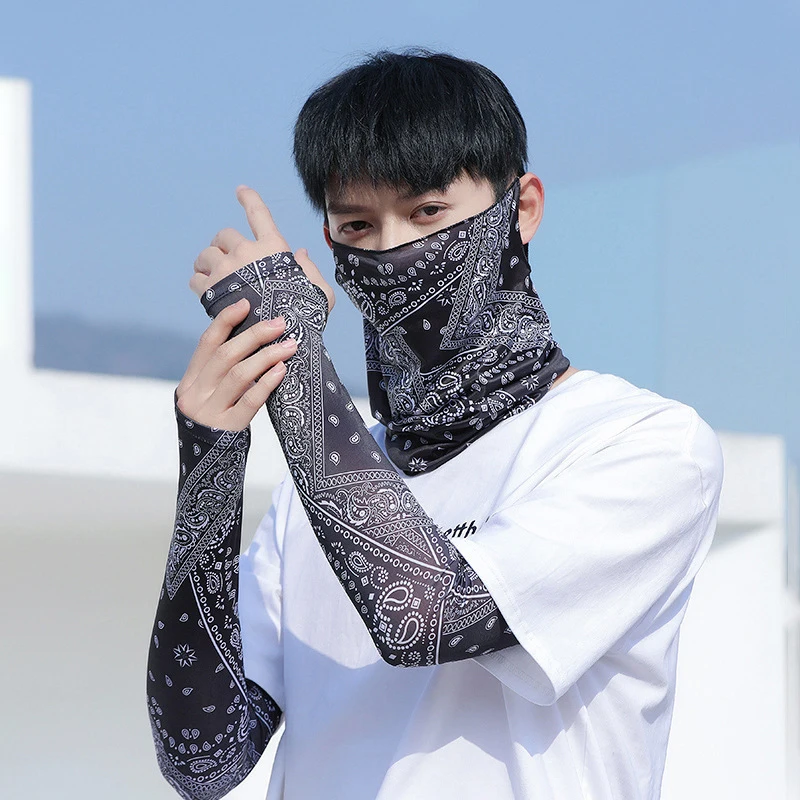 Летняя Маска Унисекс Для Лица И Шеи Защита От Ультрафиолета Женская Уличная В