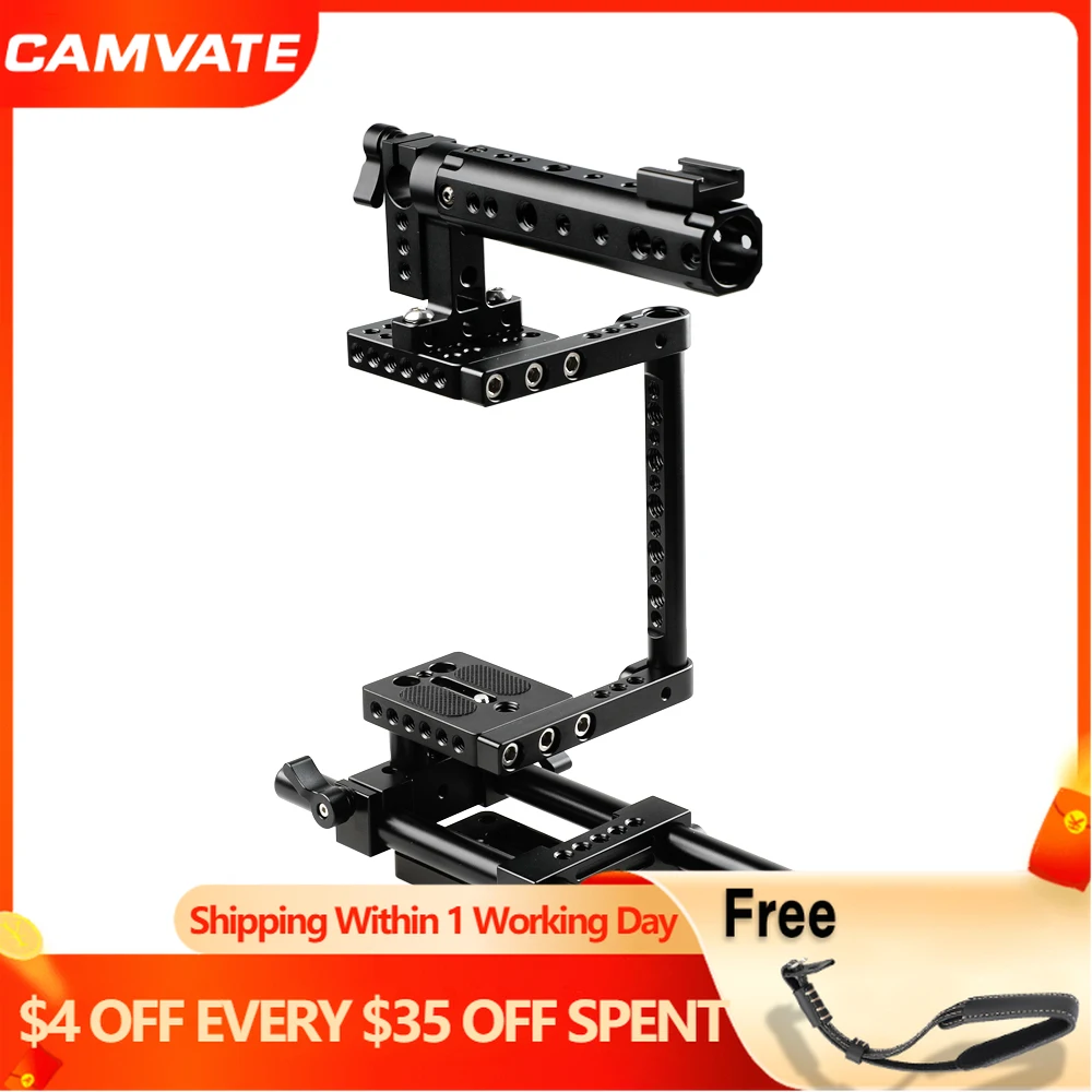 Камера CAMVATE Rig для Canon70D,50D,7D Mark11,5D Mark11,5D Mark111,Nikon D7000,D7100,D7200,Sony A99,a58,a7,a711,GH4,GH3,GH2