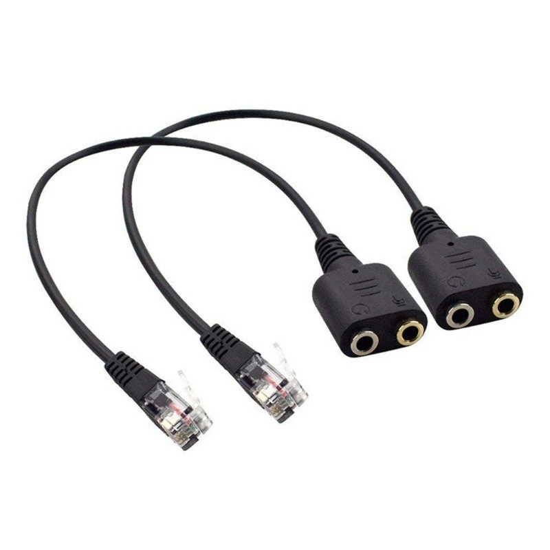 Переходники для гарнитуры гнездо 3 5 мм к шнуру преобразователя кристалла RJ9