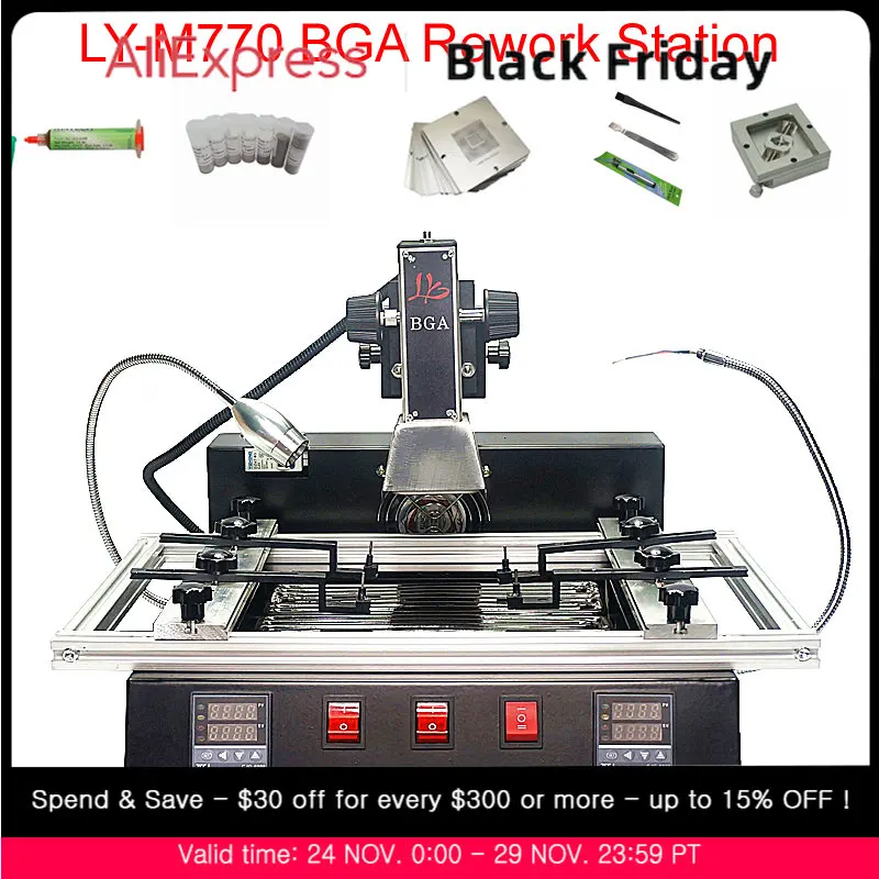 

Станция для ремонта электронных сигарет, 2 зоны, ручное управление, 1900 Вт, станция для реболлинга BGA с комплектами для реболлинга, машина для ...