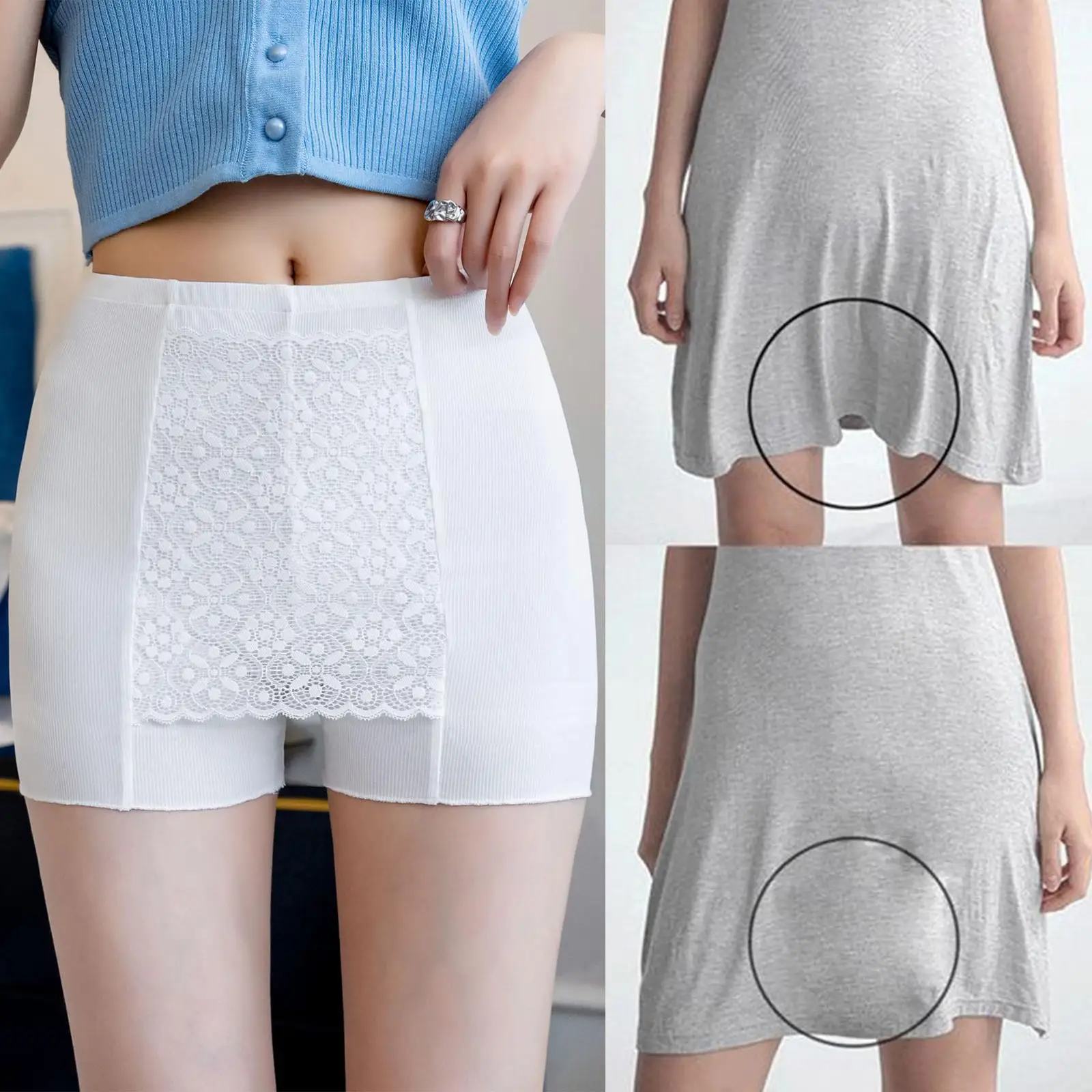 

Sexy Lace Safety Pants Boxer Seamless Safety Short Summer Skirt Under Shorts Breathable Underwear Pants Tights A2Y9