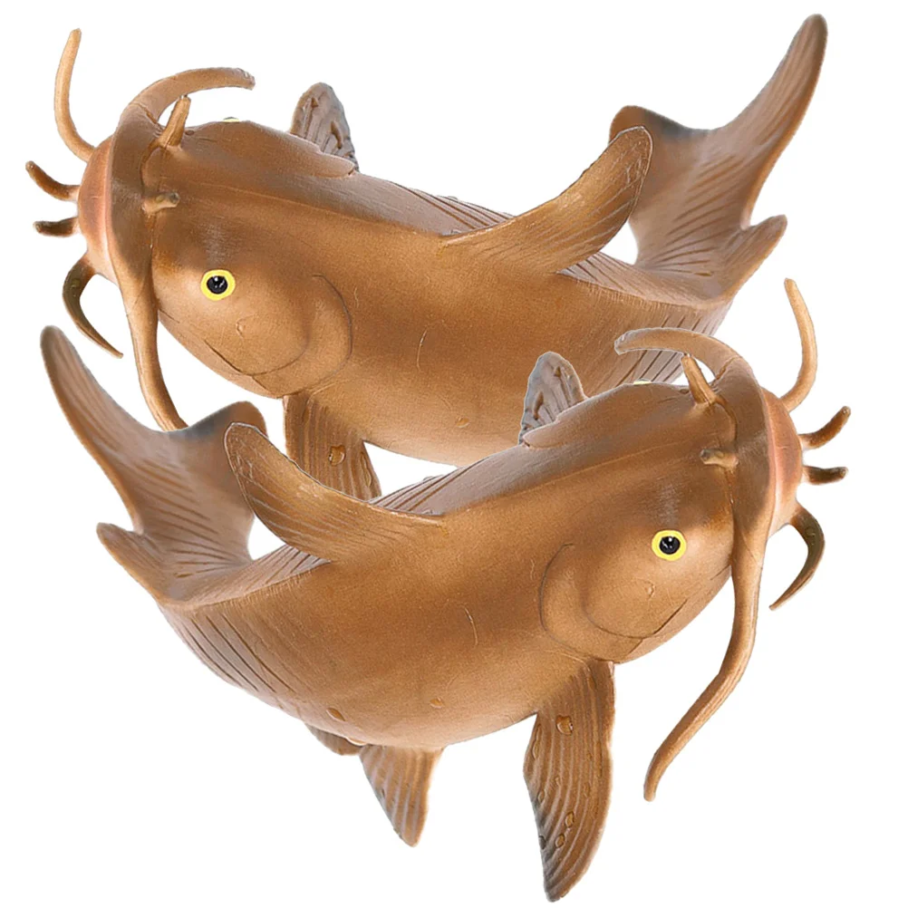 

Statue Decorative Fish Figures Lifelike Catfish Figurine Creative Children Toy Imitation Plaything