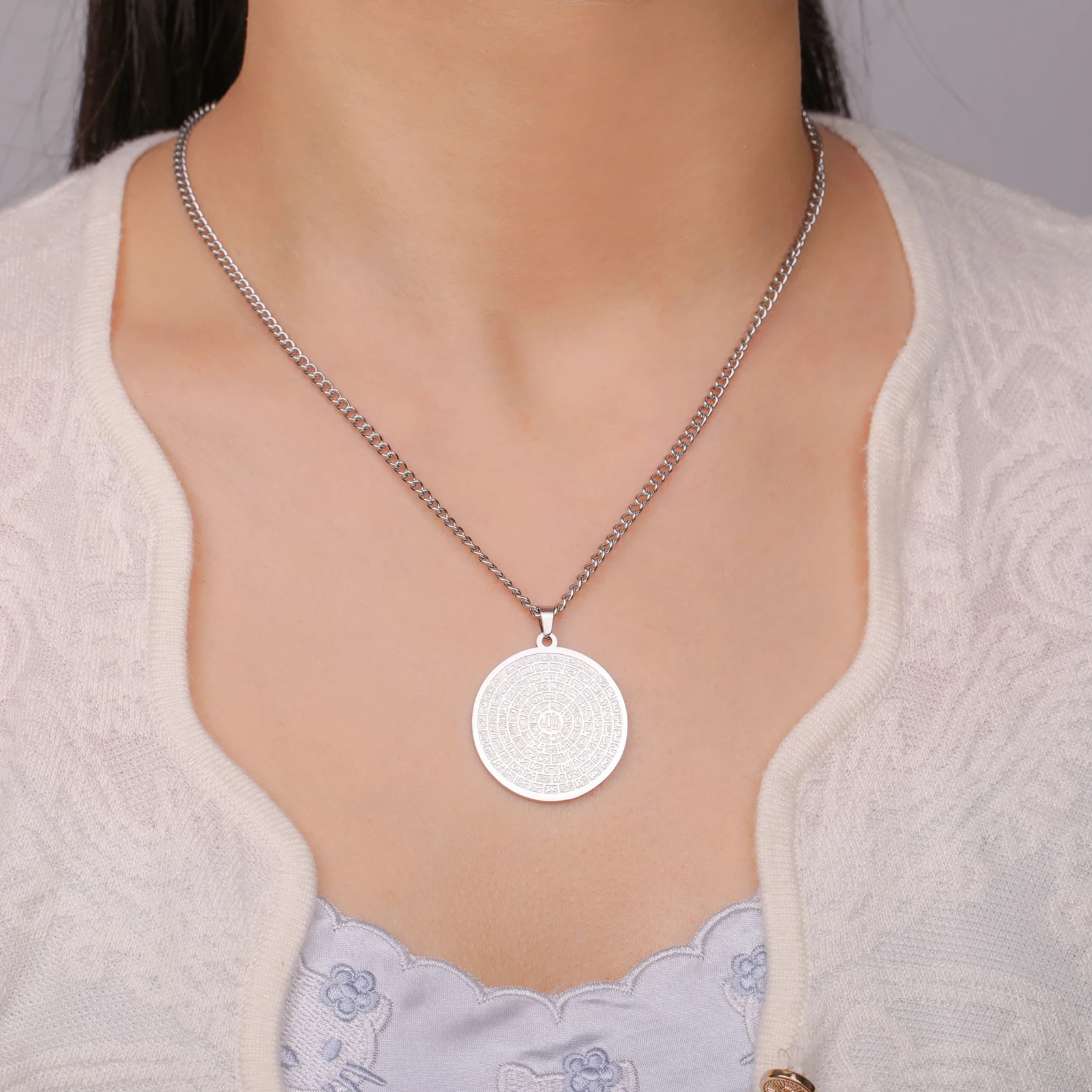 Вассаго арабские 99 названий Аллаха ожерелья из нержавеющей стали Эсмаул Хана