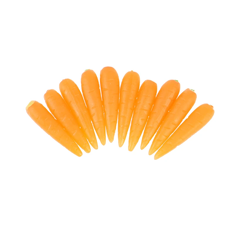 

10Pcs Dollhouse Miniature Kitchen Carrot Children's Miniature Accessories