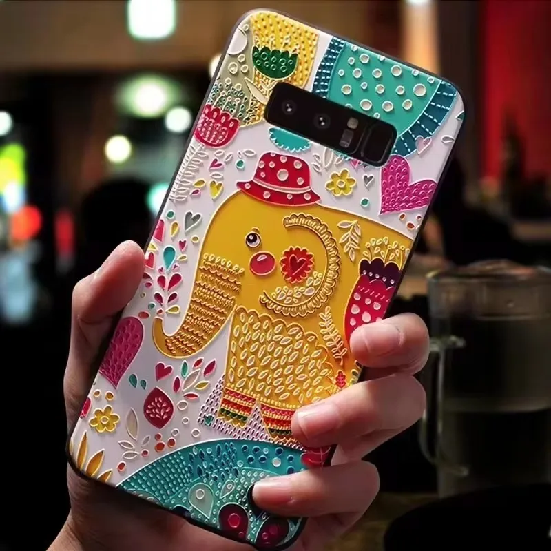 Для Xiaomi Redmi 14C 14R чехол с 3D цветочным рельефом силиконовые чехлы тиснением для 14C14R