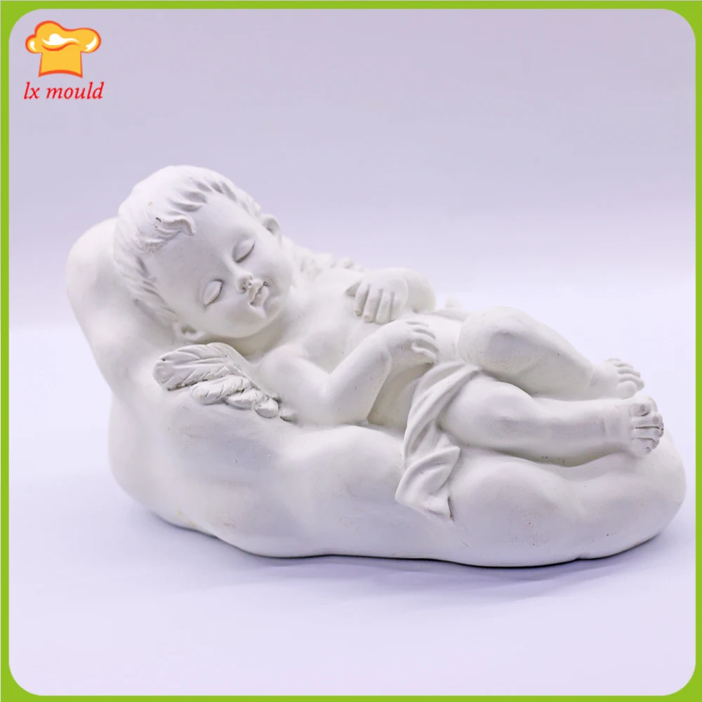 

Silica Gel Angel Sleep Cloud Mould Angel Baby Decoration Candle Fragrant Cake Baking Crafts