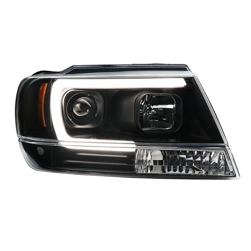 

Светодиодный ная Автомобильная фара для JEEP Grand Cherokee 1999-2004 светодиодный Светодиодная лента