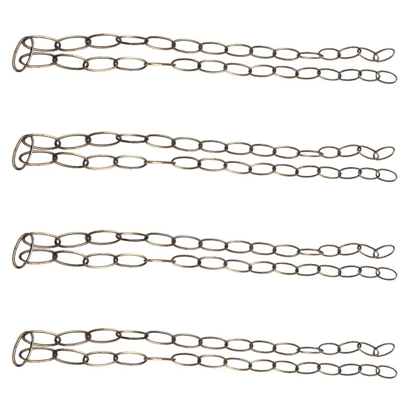 

4X 1M Heavy Duty Chain For Vintage Chandelier Hanging Lamp,Green Bronze