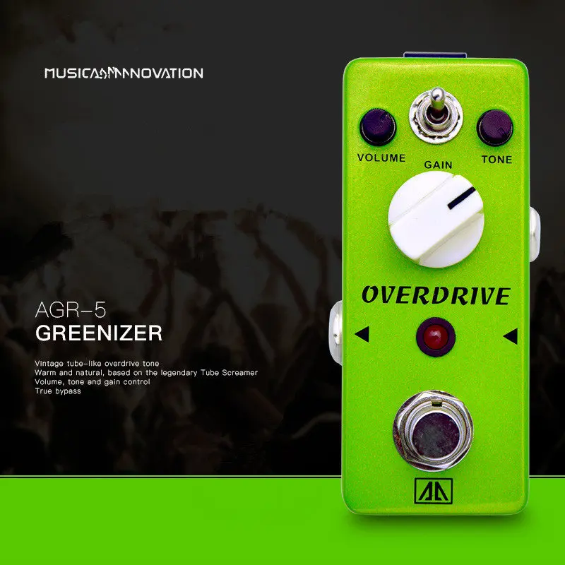 

AGR-5 педаль для гитарных эффектов, классическая трубка-как аналогична, 2 режима, корпус из алюминиевого сплава, истинное байпас