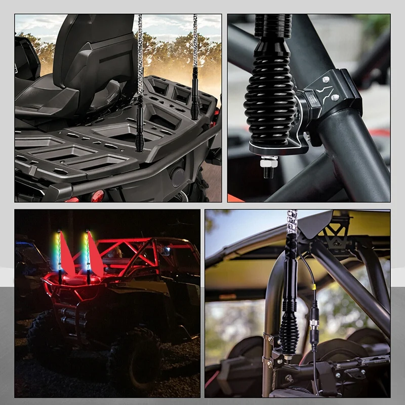 

Car Flagpole Light Spring Handle,Spring Base Bracket,Shock Absorber Bracket With Spring Base For Jeep Atv Utv