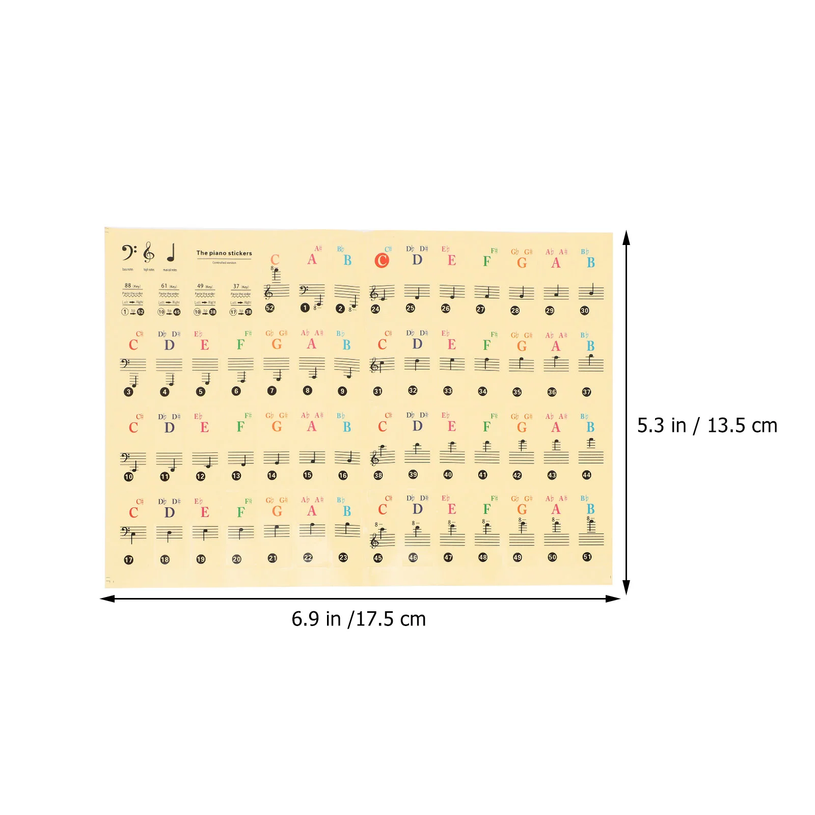 1 наклейки для сумок пианино переводки начинающих наклейка на клавиатуру