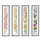 Набор для вышивки крестиком с орхидеей Iris Daffodil, цветок aida 18ct 14ct 11ct, ткань без принта, Набор для вышивки, рукоделие сделай сам