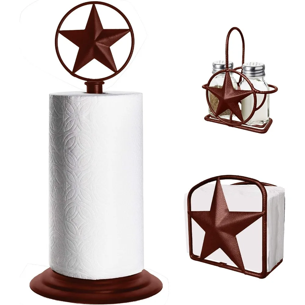 Holder, Napkin Holder, Salt And Pepper Shakers Holder, (3 Piece Set))