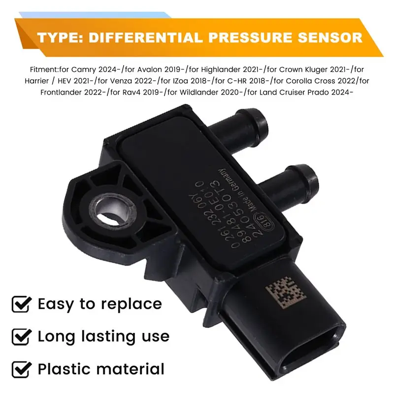 Фото Датчик дифференциального давления для Toyota Camry, Avalon, Venza, Rav4, Highland, Frontlander, LC Prado 89481-0E010 894810E010 №4