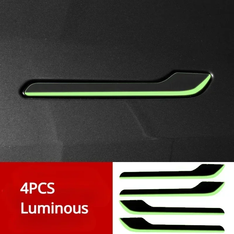 

Премиальные Светящиеся Наклейки На Ручки Дверей Для Tesla Model Y/Y Juniper 2025