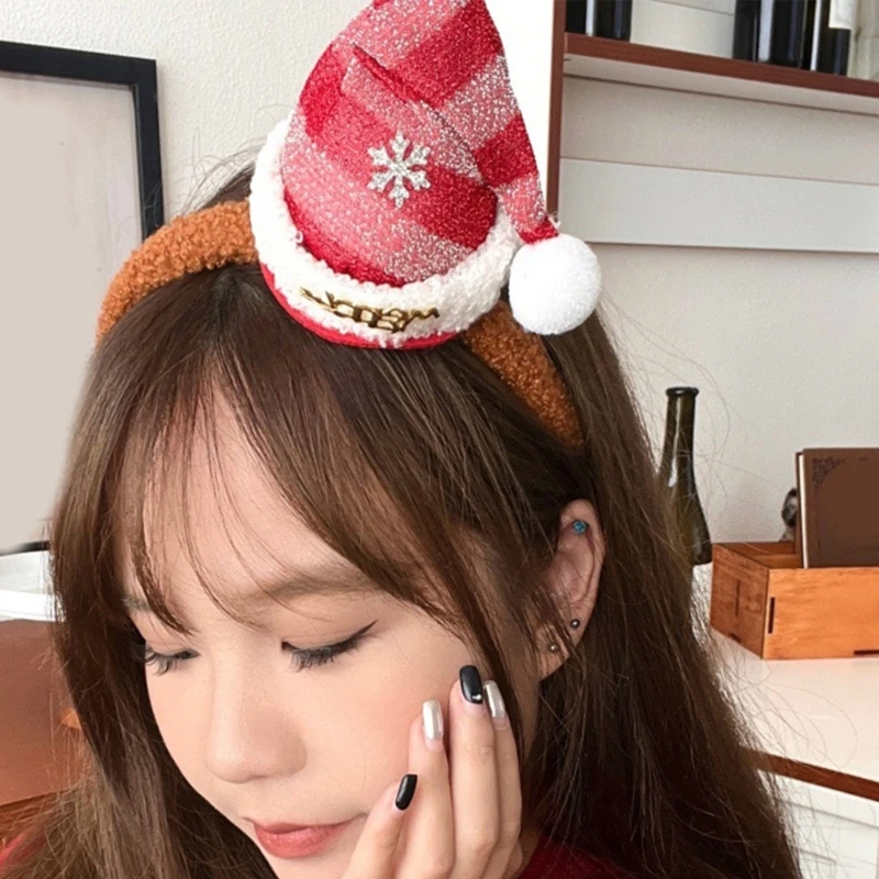 Банты Снежинка Повязка на голову Шляпы Санта-Клауса Обруч для волос