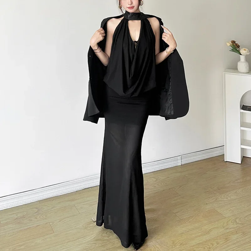 Осенний стиль в европейском и американском стиле женский элегантная облегающая