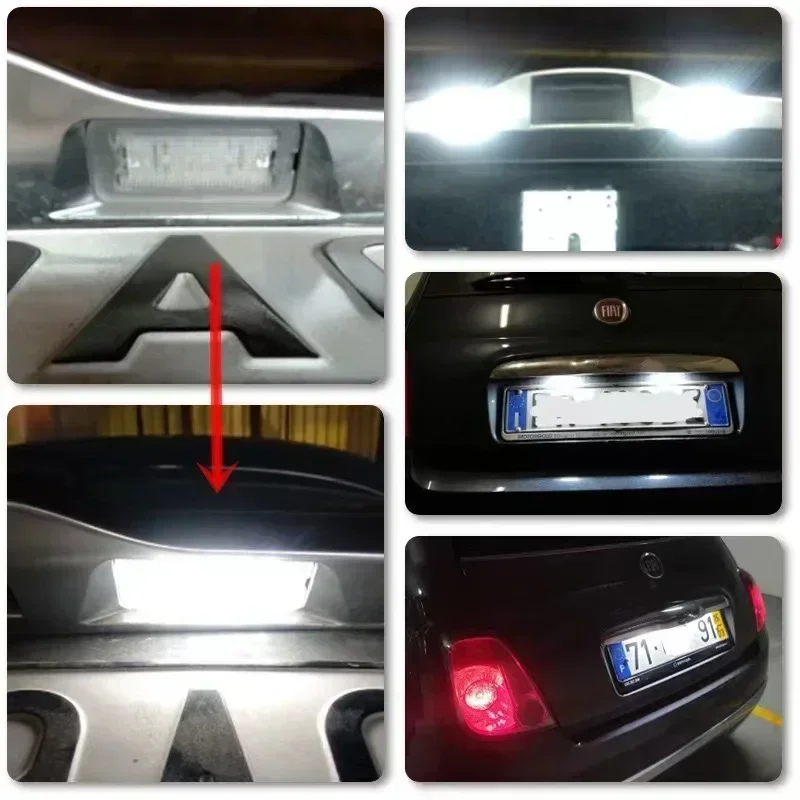 Светодиодная подсветка номерного знака для Opel Astra, Fiat, Chevrolet Malibu, Camaro, Alfa Romeo Weekend, Multipla, Seicento. Автоаксессуары. (art.: 3920dc5947dbb) - 3920dc5947dbb