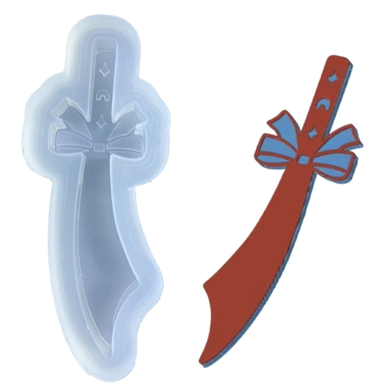 

Брелок X6HE с бантом, силиконовая форма с отверстием, брелок, подвеска, День Святого Валентина, подарок на день рождения, ювелирные изделия