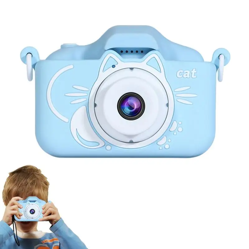 

Kids Camera Digital Dual Camera HD 1080P Cartoon Cat Video Camera Toys Mini Cam Children Birthday Gift Kids Camera Toys