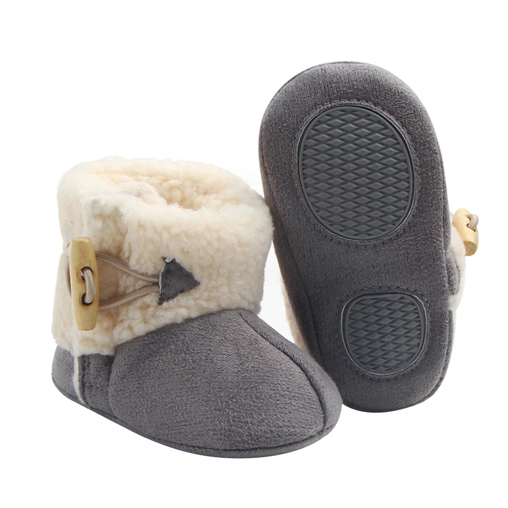 

Winter Infant Baby Booties Shoes Holiday Anti-slip Sole Warm Shoes for 9-11 Months Babies