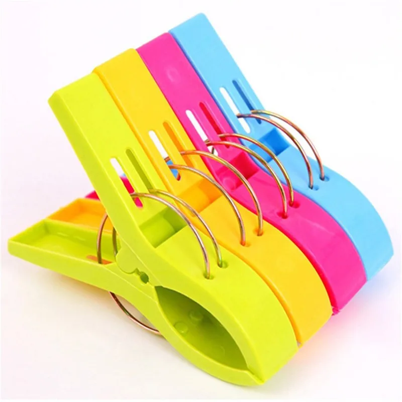 Прочные цветные зажимы для пляжных полотенец 4 шт |