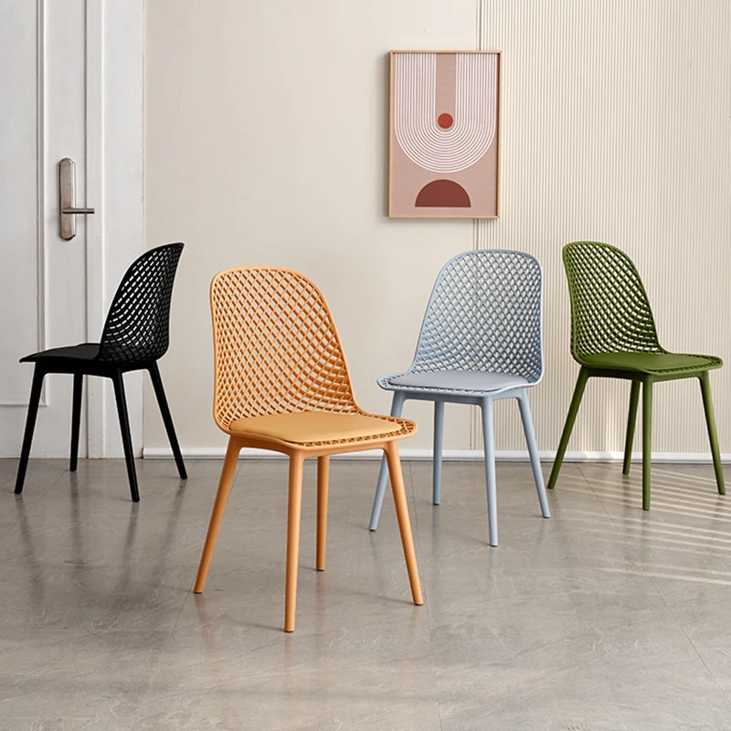 

Minimalist Designer Dining Chairs Modern Comfortable Unique Plastic Dining Chairs Lounge Ergonomic Silla Comedor Home Furniture