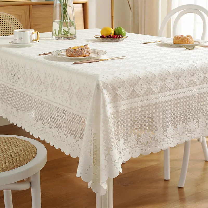 

Fabric European dining table American round table rectangular tea table cloth cover