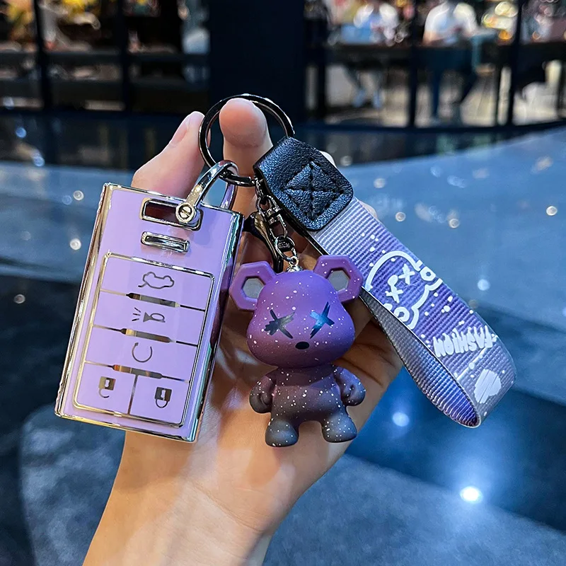 Суперкачественный Новый автомобильный держатель из ТПУ с кольцом-цепочкой для