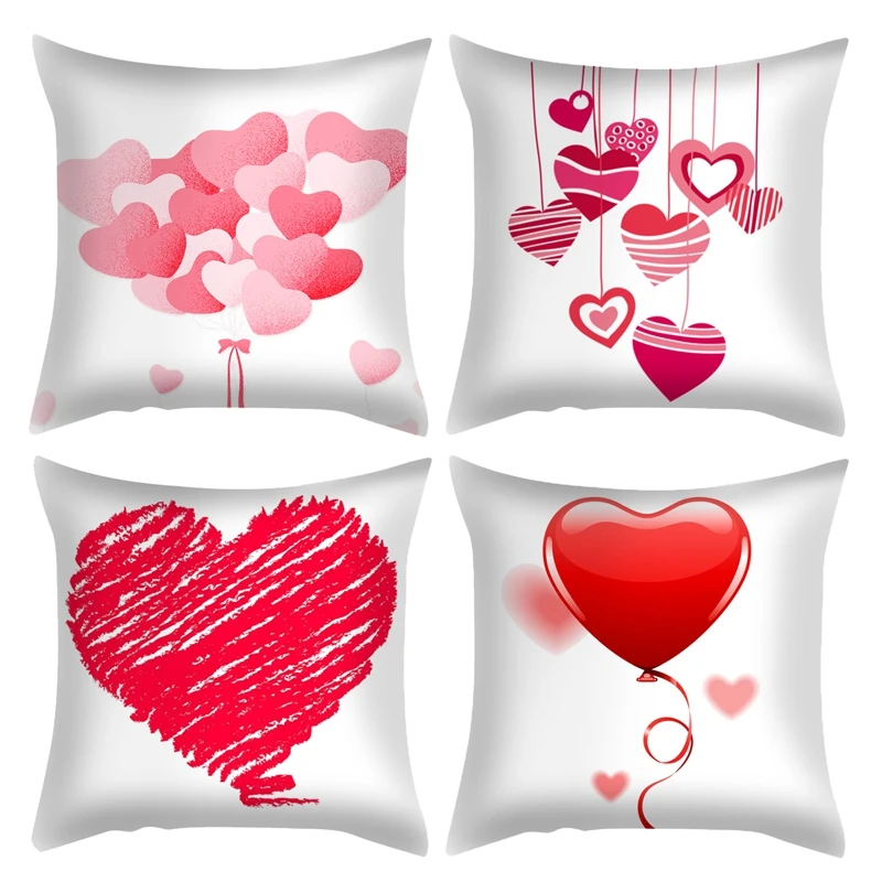 

Наволочки для подушки на День святого Валентина, 18 х18 дюймов, украшение на День святого Валентина для дома, украшение на День святого Валент...
