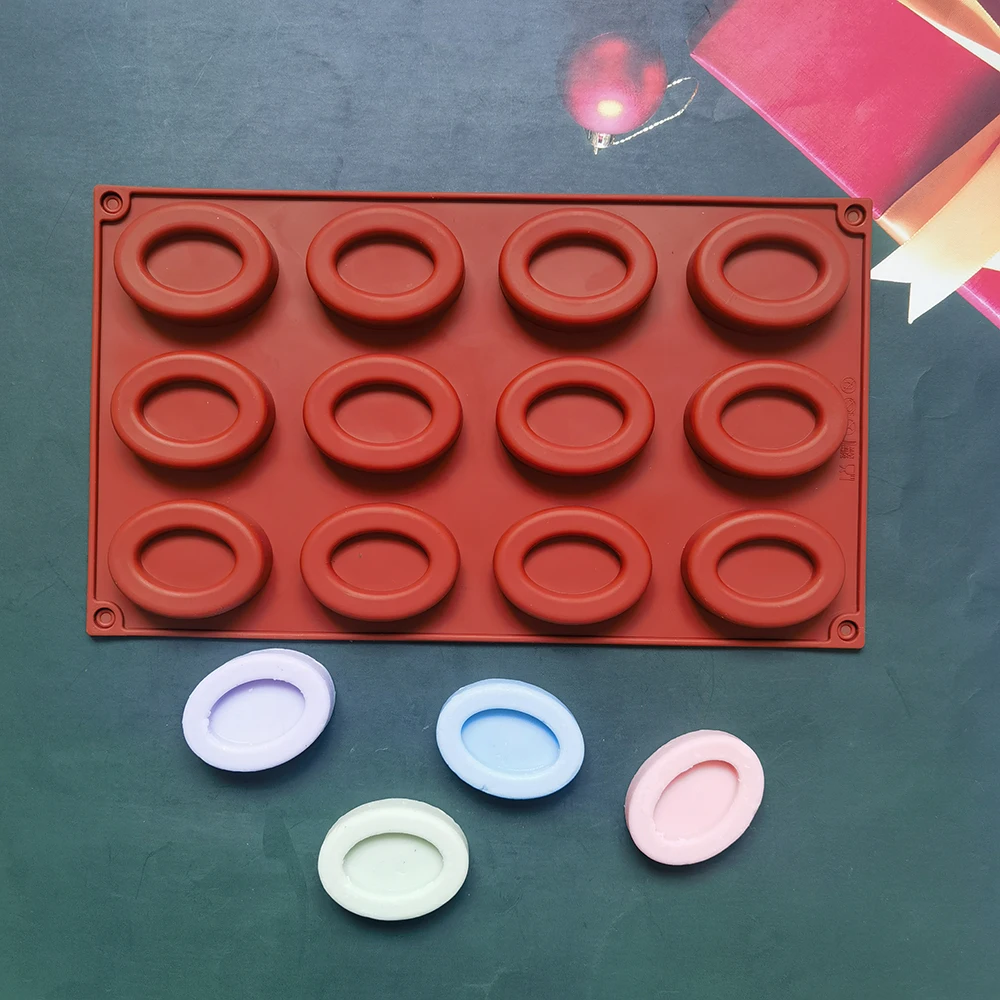

12 Holes Silicone Donut Mold Bagel Pan Non Stick Mini Donut Pan For Baking Heat Resistance Donuts Silicone Mold