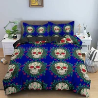 skull printed duvet cover fashion bedding sets single double twin full queen king size bed set comforter bedding sets