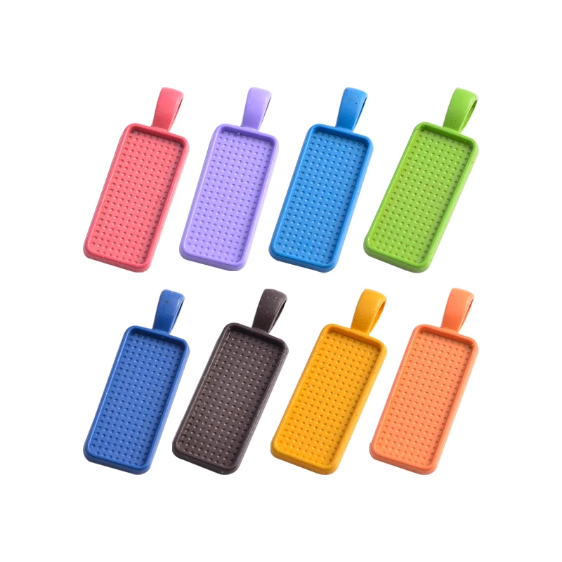 

20pcs/lots Fashion 10x25mm Cameo Rectangle Bezels Blank Pendant Cabochon Base Setting For Jewelry Making Accessories Supplies