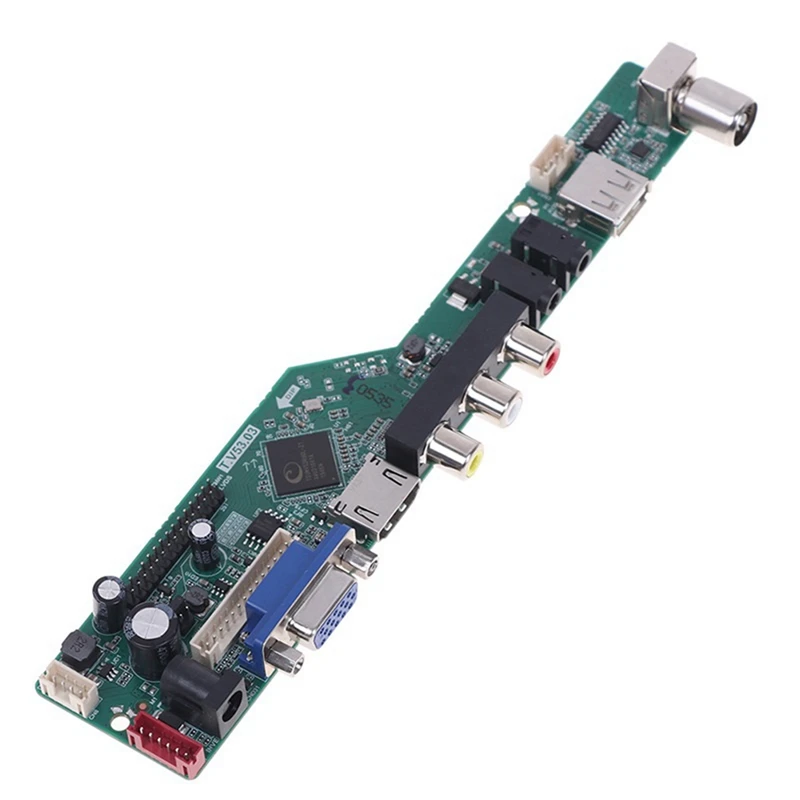 

High Quality T.V53.03 Universal LCD TV Controller Driver Board V53 Analog TV TV/AV/PC/HD/USB Media Motherboard