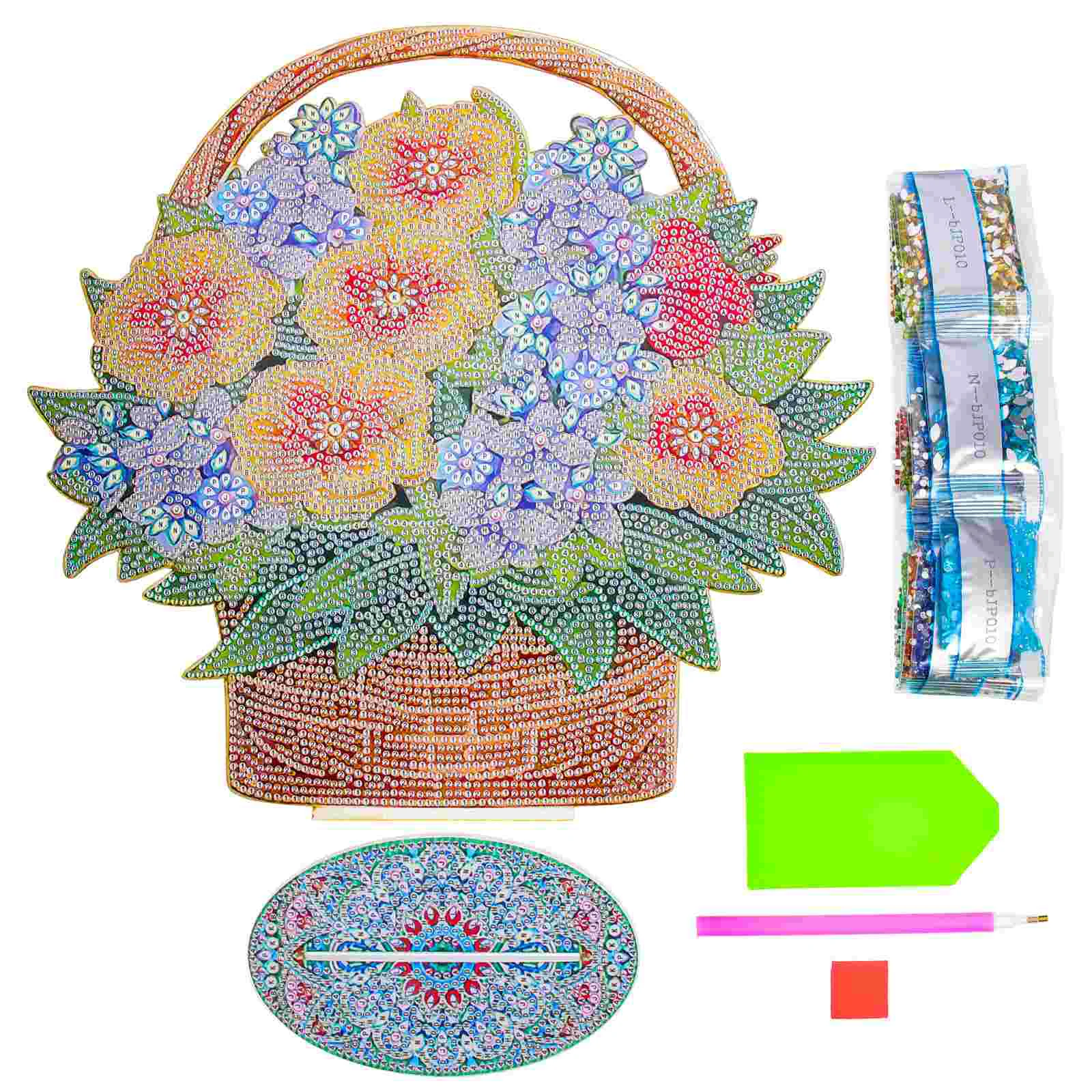 

Diamond Diy Kit Sign Embroidery Flower Cross Rhinestone Hanging Wall Decor Crystal Painting Ornament Table Tool Basket Pictures