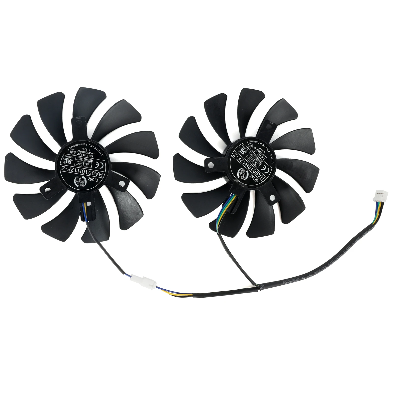 Фото Новый 4-контактный 85 мм HA9010H12F-Z вентилятор охлаждения для MSI GTX 1060 6G для INNO3D GTX1060 Hurricane GTX1060, вентилятор видеокарты №3