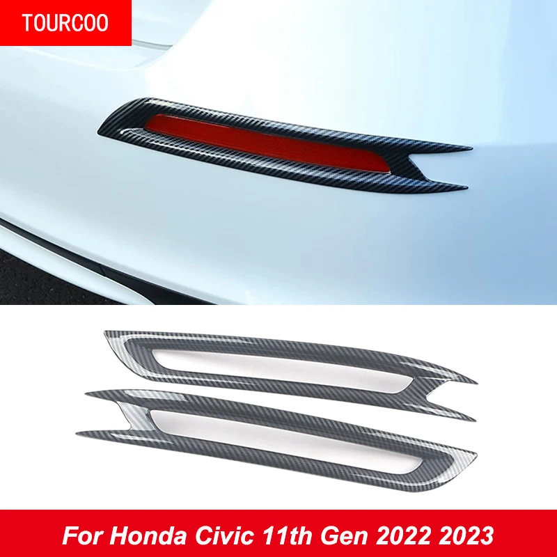 

Противотуманная фара для заднего бампера Honda Civic 11 поколения 2022 2023 Защитная Наклейка аксессуары