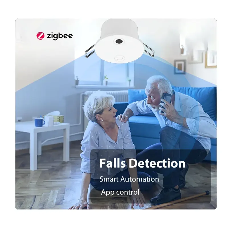 Фото НОВЫЙ потолочный радар 60G Zigbee Tuya для обнаружения пазов, миллиметровый радар, датчик присутствия человека с управлением через приложение №2