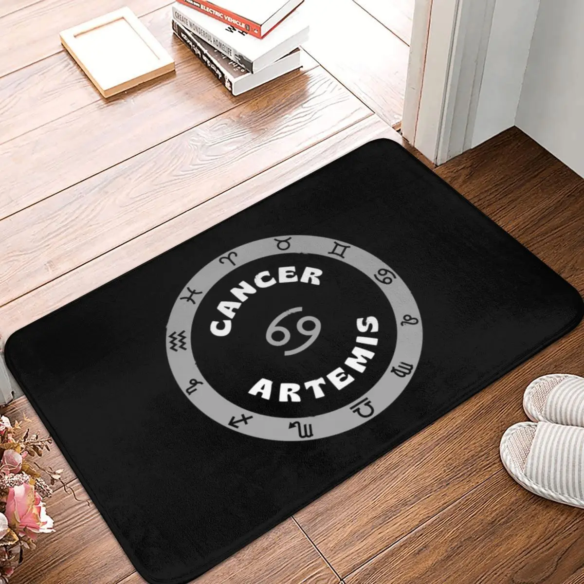 

Cancer Zodiac Symbol Greek Mythology Goddess Artemis Horoscope Bath Door Mat Rug Carpet Decor Entrance Living Room Home Kitchen