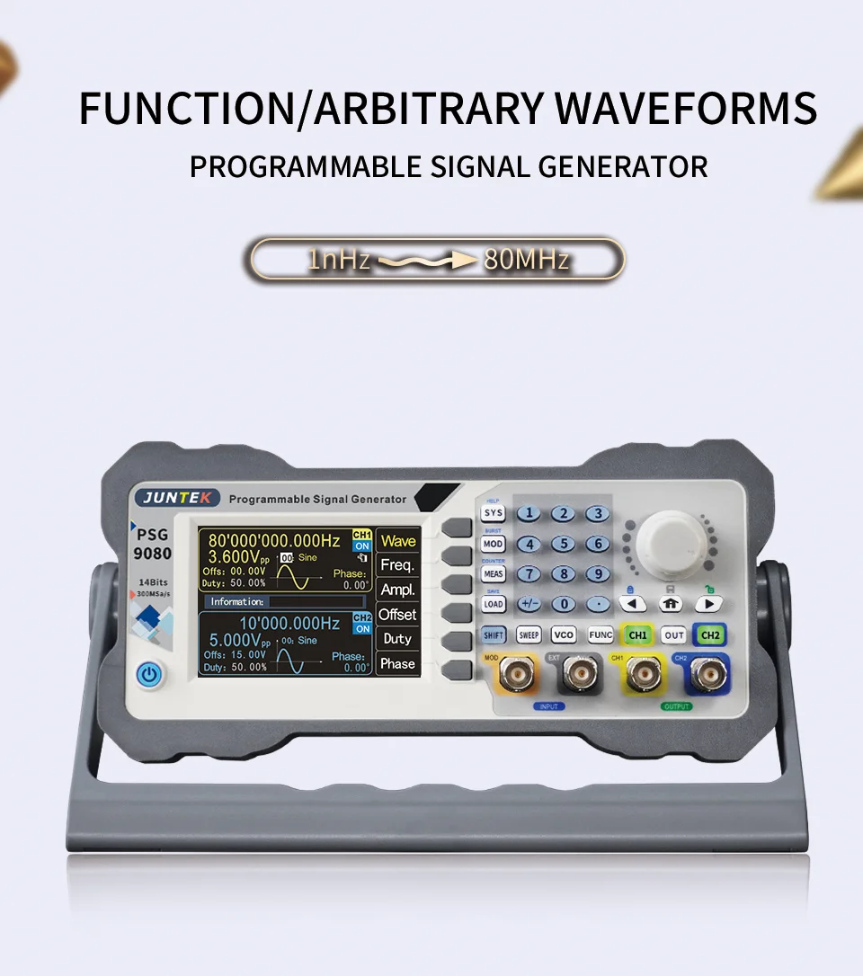 Программируемый двухканальный цифровой осциллограф с цифровым управлением 80 м |