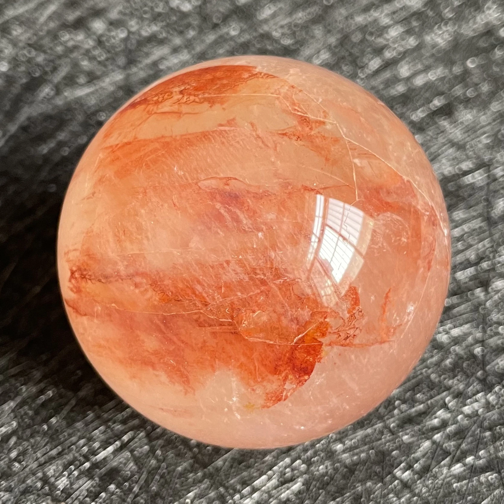 170 г натуральный камень прозрачный кварц хрустальный шар Радужная Сфера