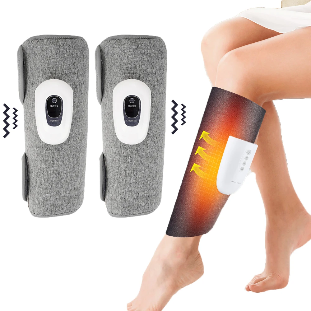 

Electric EMS Leg Calf Massager Air Compression Leg Massager with Heat Blood Circulation Vibration Muscle Relaxation Wireless
