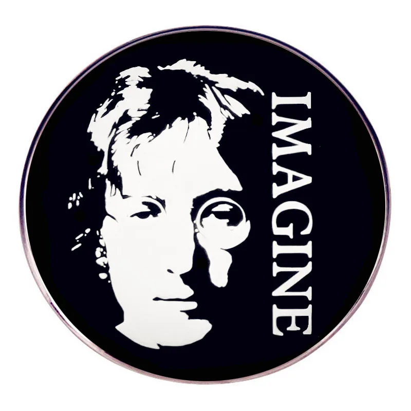 Эмалированные булавки Lennon Imagine английская певица значок на лацкане брошь